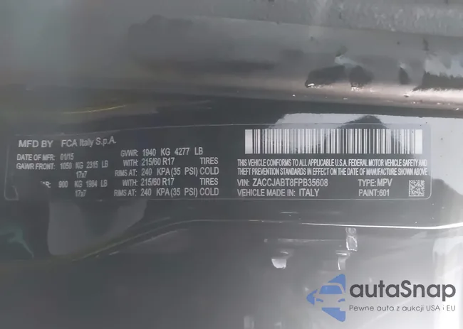 ZACCJABT8FPB35608: 43635932