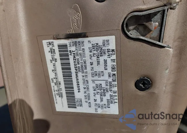 1FMZU35P5WUA08594: 43636026