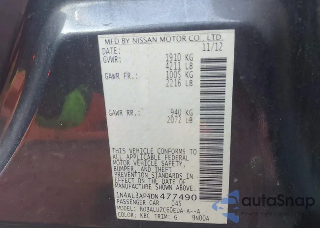 1N4AL3AP4DN477490: 43636037