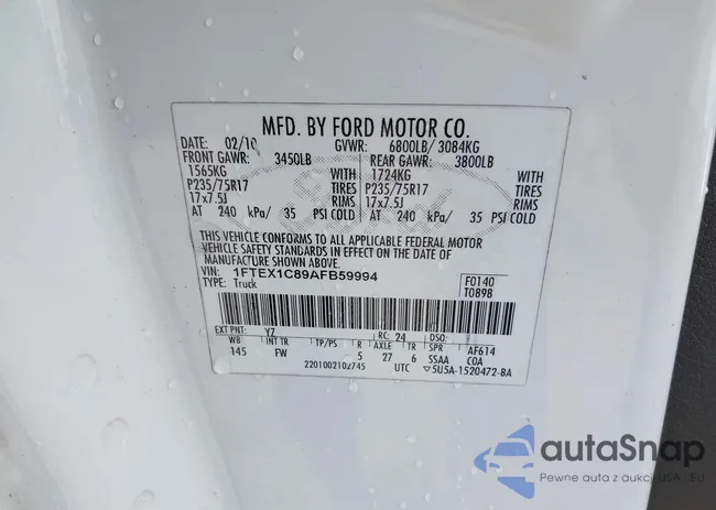 1FTEX1C89AFB59994: 43636051