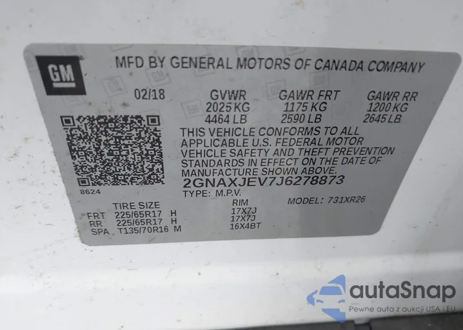 2GNAXJEV7J6278873: 43636995