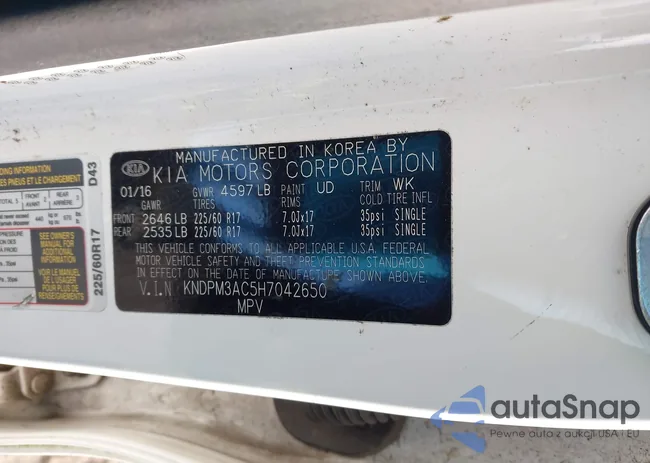 KNDPM3AC5H7042650: 43637150