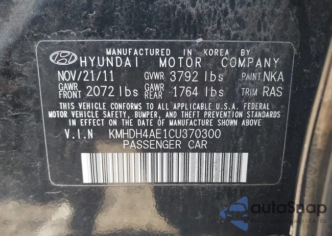 KMHDH4AE1C4370300: 43637162