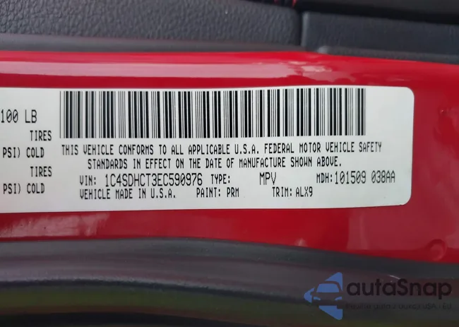 1C4SDHCT3EC590976: 43638325