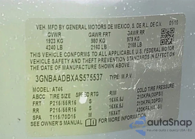 3GNBAADBXAS575537: 43638422