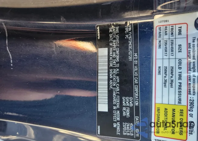 YV1672MC0CJ127281: 43638566