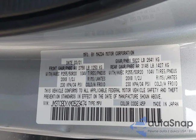 JM3TCBDYXM0523474: 43638657