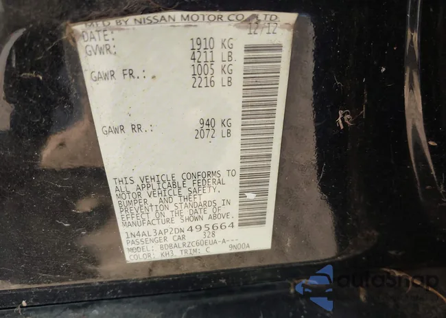 1N4AL3AP2DN495664: 43638697