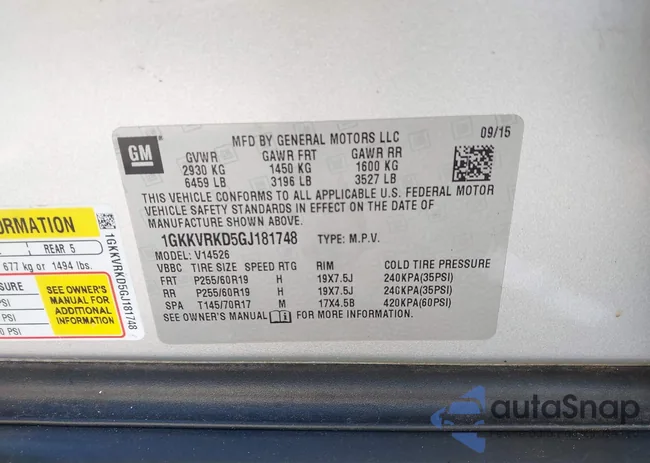 1GKKVRKD5GJ181748: 43637876