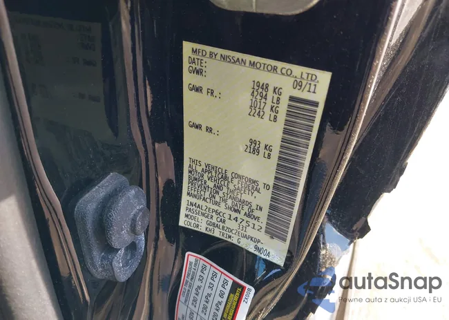 1N4AL2EP6CC147512: 43637895