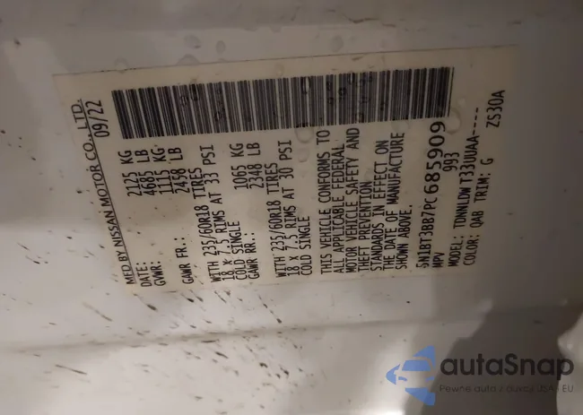 5N1BT3BB7PC685909: 43638025