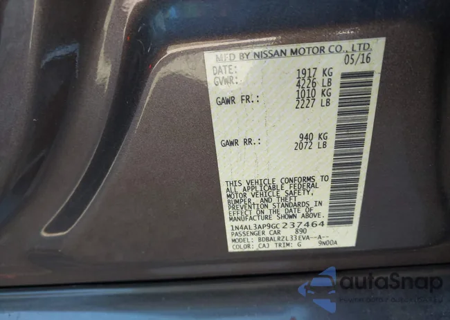 1N4AL3AP9GC237464: 43638106