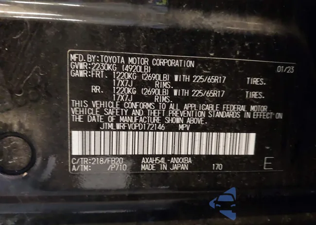 JTMLWRFV0PD172146: 43639406