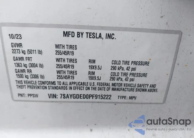 7SAYGDED0PF915222: 43639559