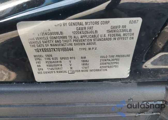 1GYEE637X70165044: 43639633