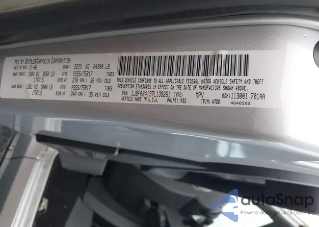 1J8FA24197L139261: 43639722