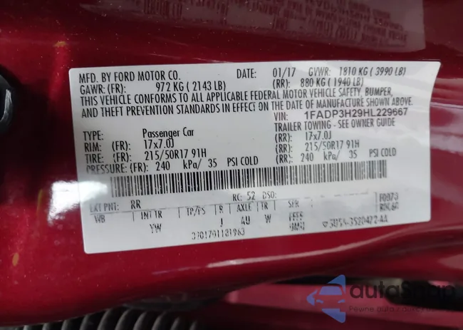 1FADP3H29HL229667: 43639775