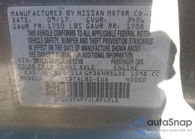 3N1CN7AP7JL821218: 43639021