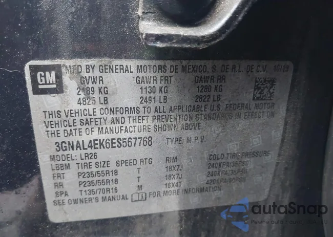 3GNAL4EK6ES567768: 43639221