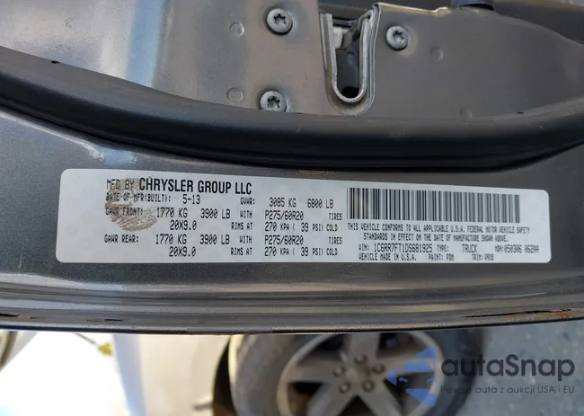 1C6RR7FT1DS681925: 43640270