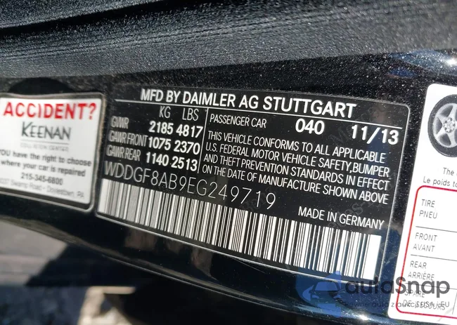 WDDGF8AB9EG249719: 43640507