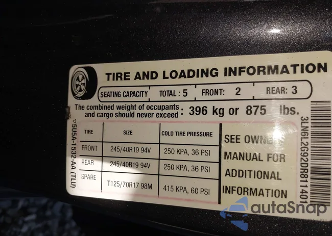 3LN6L2G92DR811401: 43640680