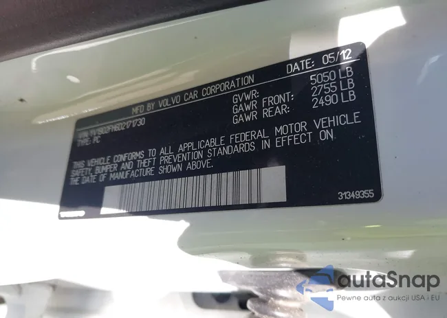 YV1902FH6D2171730: 43640811