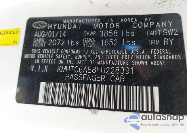 KMHTC6AE8FU228391: 43639891