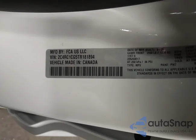 2C4RC1CG5TR181894: 43639899