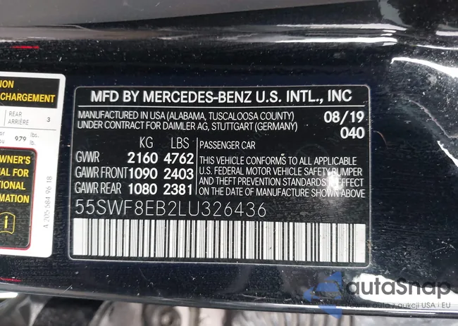 55SWF8EB2LU326436: 43639922