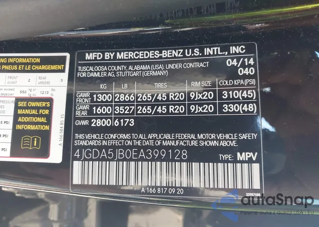 4JGDA5JB0EA399128: 43641556