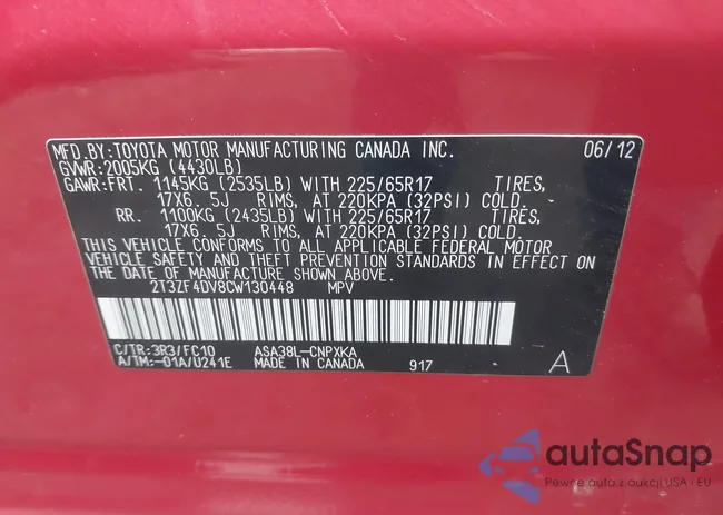 2T3ZF4DV8CW130448: 43641701