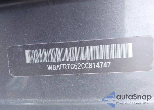 WBAFR7C52CC814747: 43641727