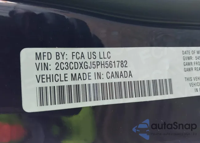 2C3CDXGJ5PH561782: 43641761