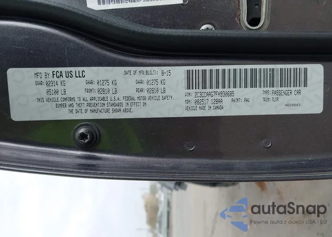 2C3CCAAG7FH930685: 43640899