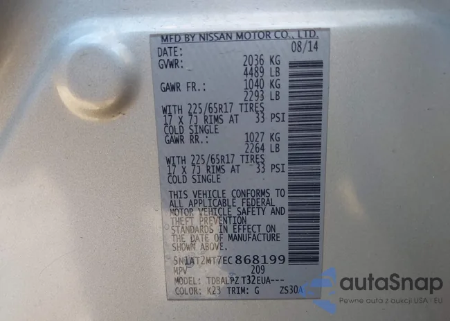 5N1AT2MT7EC868199: 43640983