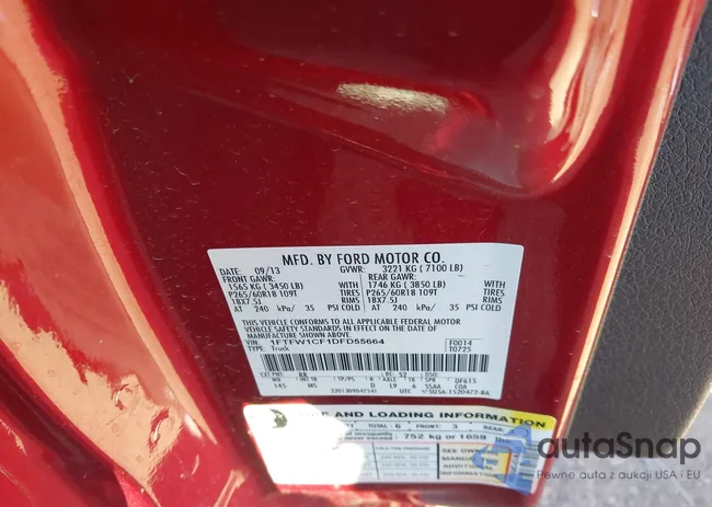 1FTFW1CF1DFD55664: 43641150