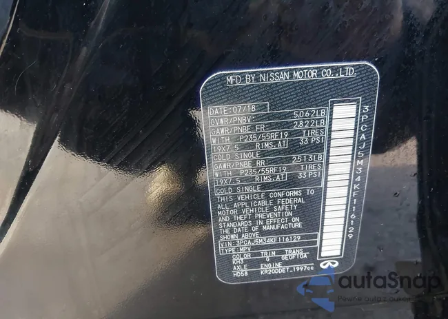 3PCAJ5M34KF116129: 43641163