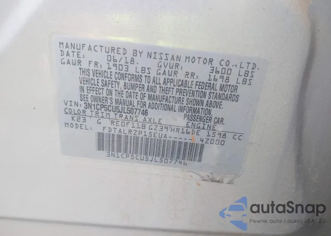 3N1CP5CU5JL507746: 43642305