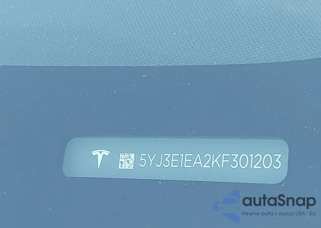 5YJ3E1EA2KF301203: 43642306