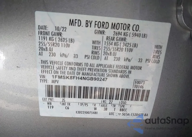 1FMSK8FH4NGB90247: 43642491