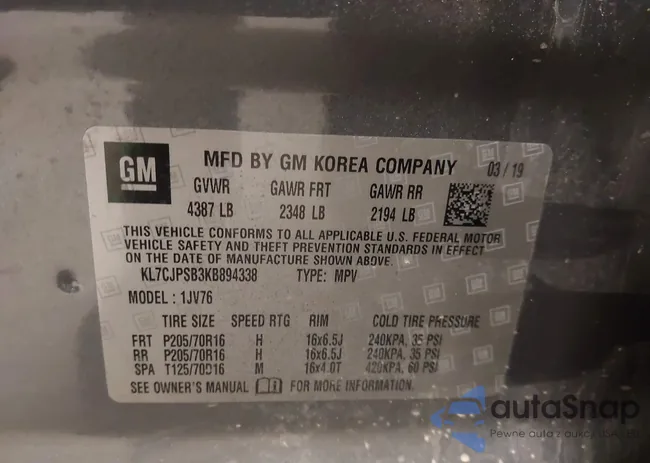 KL7CJPSB3KB894338: 43642649