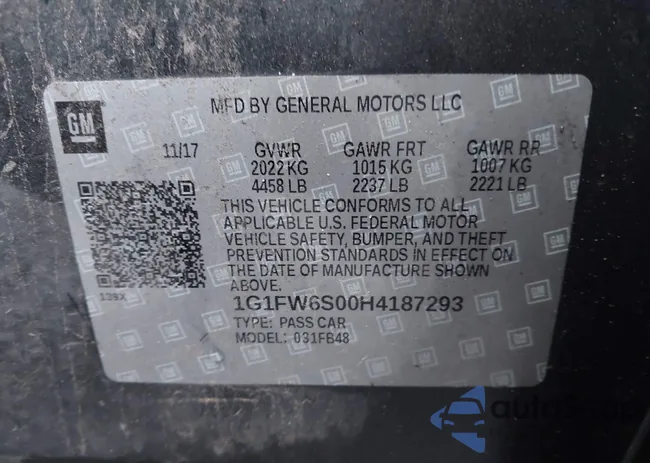 1G1FW6S00H4187293: 43642063