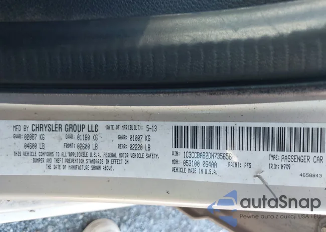 1C3CCBAB2DN735656: 43642255