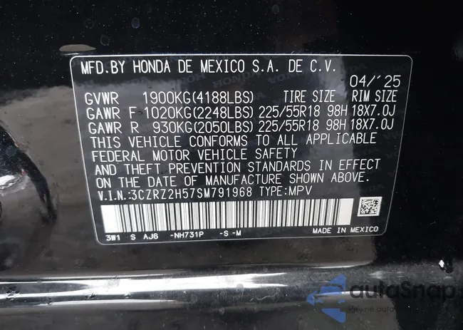 3CZRZ2H57SM791968: 43643473