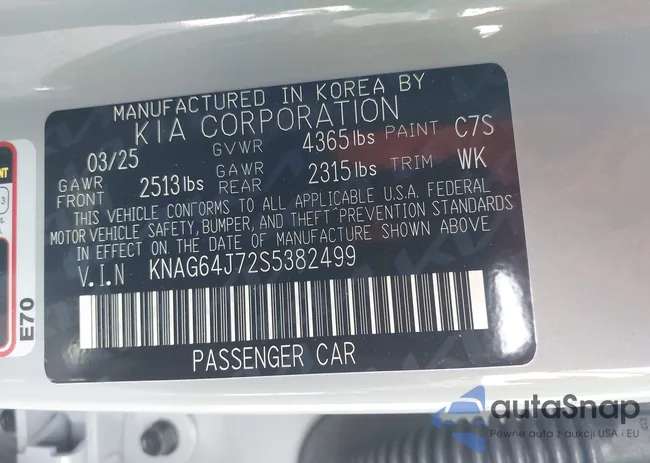 KNAG64J72S5382499: 43643611