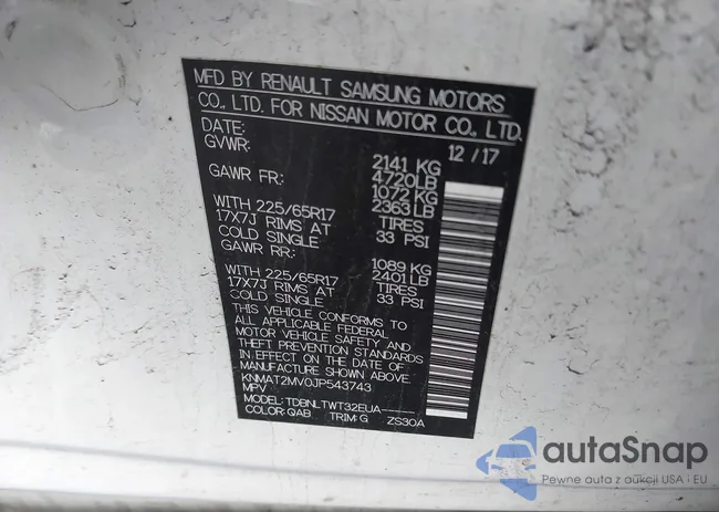 KNMAT2MV0JP543743: 43642894