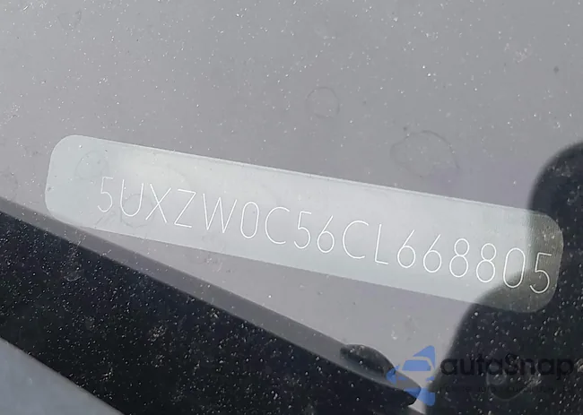 5UXZW0C56CL668805: 43644203
