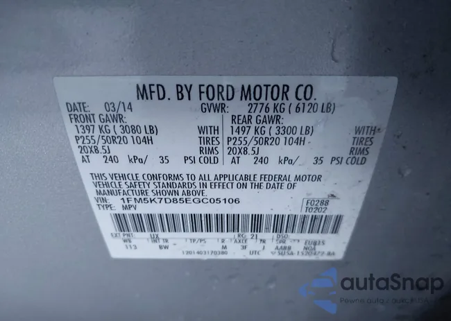 1FM5K7D85EGC05106: 43644263