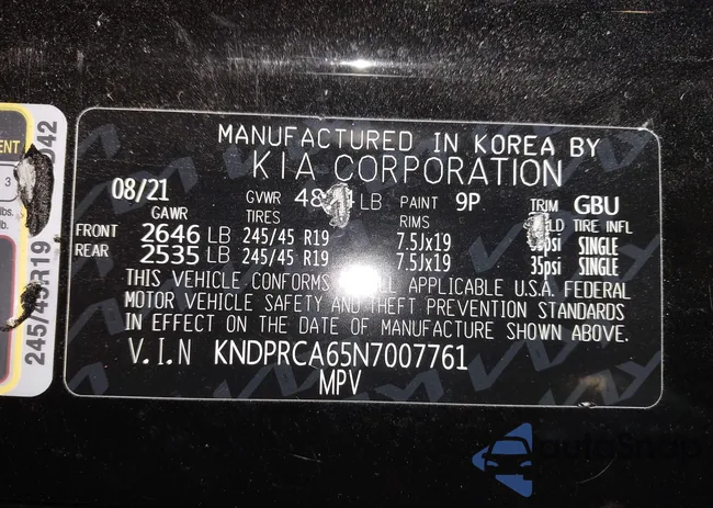 KNDPRCA65N7007761: 43644699